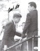 Clinton "Clint" Hill signed Secret Service JFK B&W 8x10 Photo- JSA #SS17623 (Presidential Motorcade Dallas- 11-22-63)
