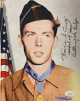 Francis S. Currey signed Vintage WWII B&W 8x10 Photo- JSA #SS17641- Medal of Honor/Battle of the Bulge