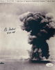Edward Sieber signed WWII Vintage B&W 8x10 Photo- JSA #SS17659- Helldiver Japanese Yamato-Hit 4-7-45