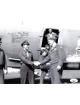 Gerald Bud Berry signed WWII Vintage B&W 8x10 Photo- JSA #AC92825- 91st Squadron/439th Troop Carrier Group