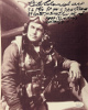 Col Billy Edens signed Vintage WWII/Vietnam/Korea Ace Pilot B&W 8x10 Photo- JSA #SS17679- 56 FTR Group P-47's-7 Air Victories