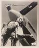 Herschel "Herky" Green signed WWII Vintage B&W 8x10 Photo- JSA #SS17740- Air Force Flying Ace Pilot