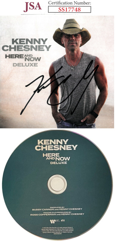 Kenny Chesney signed 2020 "Here and Now" Deluxe CD Cover w/ CD & Case- JSA #SS17748