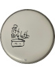 Pat Mastelotto signed 10" Drumhead- JSA #SS17819 with Artwork/Drawing (Mr. Mister/King Crimson/Stick Men)