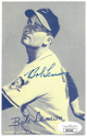 Bob Lemon signed 1980 3.5X5.5 HOF Exhibit Card- JSA #RR76663 (Cleveland Guardians)