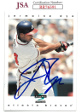 Jermaine Dye signed 1996 Score Baseball Card #141- JSA #RR76591 (On Card Auto/Atlanta Braves/WS MVP)
