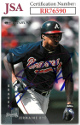 Jermaine Dye signed 1997 Donruss Baseball On Card Auto #111- JSA #RR76590 (Atlanta Braves)