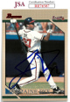 Jermaine Dye signed 1996 Bowman Baseball Card #132- JSA #RR76587 (On Card Auto/Atlanta Braves/WS MVP)