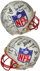QB LEGENDS signed Official White NFL Logo Riddell FS Proline helmet- 31 Sigs Beckett Review- Sonny Jurgensen/George Blanda