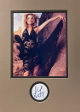 Lea Thompson signed 3x5 Cut w/8x10 Photo- JSA #SS17741 (Custom Matted 12x16- Back to the Future/Caroline in the City)
