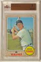 Al Kaline 1968 Topps Baseball Card #240- BVG Graded 7 Near Mint (Sub Grades/Detroit Tigers)