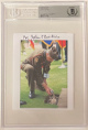 John E. Bistrica signed WWII Vintage Color 4.25x5.5 Photo- Beckett Encapsulated (Normandy, France/Omaha Beach)