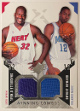 Shaquille O'Neal & Dwight Howard 2005-06 Upper Deck SPx Winning Combos Game Worn Relics Card #WC-OH (Miami Heat/Orlando Magic)