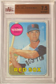 Carl Yastrzemski 1969 Topps Baseball Card #130- BVG Graded 7.5 Near Mint+ (Sub Grades/8 Centering/Boston Red Sox)