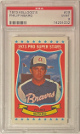 Philip Niekro 1973 Kellogg's Card #29- PSA Graded 9 Mint (Atlanta Braves)