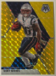 Sony Michel 2020 Panini Mosaic Gold Fluorescent Prizm Card #137- 16/20 (New England Patriots)