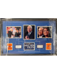 John McCain/Sarah Palin Dual Signed 2008 GOP Presidential Campaign Cut Sigs JSA/3-Photo/Convention Badges Custom Framing 25x39