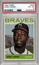 Hank Aaron 1964 Topps Baseball Card #300- PSA Graded 4 VG-EX (Milwaukee Braves)