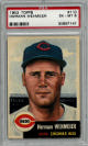 Herman Wehmeier 1953 Topps Baseball Card #110- PSA Graded 6 EX-MT (Cincinnati Reds)