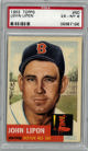 John Lipon 1953 Topps Baseball Card #40- PSA Graded 6 EX-MT (Boston Red Sox)