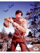 Fess Parker signed Vintage Color 8x10 Photo- PSA #AD59952 (Davy Crockett/Daniel Boone)