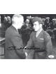 Hershel W. Williams signed WWII Vintage B&W 8x10 Photo- JSA #AC92781- Medal of Honor Oct 5, 1945 w/ Harry Truman