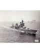 Ensign John Woolston signed WWII Vintage B&W 8x10 Photo- JSA #SS17615- USS Indianapolis Survivor CA-35