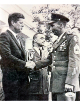 Wilburn Ross signed WWII Vintage B&W 8x10 Photo w/ JFK - JSA #SS17648 (Medal of Honor)