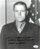 2nd LT. Arthur J. Jackson signed WWII Vintage B&W 8x10 Photo- JSA #AC92740- USMC/Peleliu/9-18-44/Medal of Honor