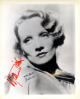 Marlene Dietrich signed B&W Vintage 8x10 Photo imperfect- JSA #M43116 (Hollywood Film Legend)