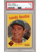 Sandy Koufax 1959 Topps Baseball Card #163- PSA Graded 5 EX (Los Angeles Dodgers)