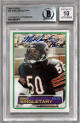 Mike Singletary signed 1983 Topps Football Rookie Card (RC) #38- BGS/BAS 10 AUTO (Chicago Bears/HOF 98)