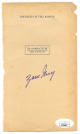 Zane Grey signed 1936 Knights Of The Range Original Book 4x7 Page JSA #AC92607 (Classic Western Novel)
