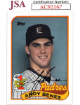 Andy Benes signed 1989 Topps #1 Draft Pick Rookie Card (RC) #437- JSA #AC92167 (San Diego Padres/On Card Auto)
