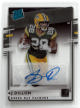 AJ (A.J.) Dillon signed 2020 Panini Chronicles Donruss Clearly Rated Rookie Auto Card (RC) #RR-AD (Green Bay Packers)