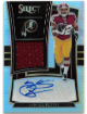 Samaje Perine signed 2017 Panini Select Auto/Patch Rookie Card (RPA/RC) #RM-SP- 045/199 (Commanders/49ers)