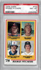 Jack Morris 1978 Topps Rookie Pitchers Card #703- PSA Graded 8 NM-MT (Larry Anderson/Tim Jones/Mickey Mahler)
