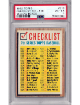 1962 Topps Checklist 507-598 Yellow Boxes Baseball Card #516- PSA Graded 4 VG-EX