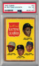 1962 Topps NL Batting Leaders Card #52- PSA Graded 4 VG-EX (Roberto Clemente/Pinson/Boyer/Moon)