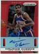 Maurice Cheeks signed 2013-14 Panini Red Prizm Auto Card #154- 15/49 (New York Knicks)