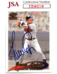 Javy Lopez signed 1999 Pacific Paramount Baseball On Card Auto #27- JSA #EE60218 (Atlanta Braves)