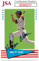 Moises Alou signed 1999 Fleer Tradition Vintage '61 Baseball On Card Auto #17- JSA #EE60233 (Houston Astros)