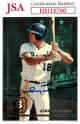 Johnny Damon signed 1994 Bowman Baseball Rookie On Card Auto (RC) #373- JSA #HH18760 (Kansas City Royals)