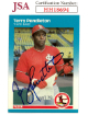 Terry Pendleton signed 1987 Fleer Baseball On Card Auto #306- JSA #HH18694 (St. Louis Cardinals)