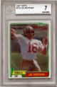 Joe Montana 1981 Topps Football Rookie Card (RC) #216- Beckett/BGS Graded 7 Near Mint (Sub Grades/Two 9's/San Francisco 49ers)