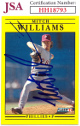 Mitch Williams signed 1991 Fleer Update Baseball On Card Auto #U-110- JSA #HH18793 (Philadelphia Phillies)