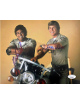 Erik Estrada & Larry Wilcox dual signed CHiPs California Highway Patrol 8X10 Photo- JSA Witnessed (Ponch/Jon)