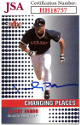 Johnny Damon signed 2002 Fleer Changing Places On Card Auto #461- JSA #HH18757 (Boston Red Sox)