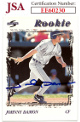 Johnny Damon signed 1995 Score Rookie On Card Auto (RC) #223- JSA #EE60230 (Kansas City Royals)