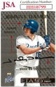 Johnny Damon signed 1995 Pinnacle ETA Baseball On Card Auto #4- JSA #HH18799 (Kansas City Royals)